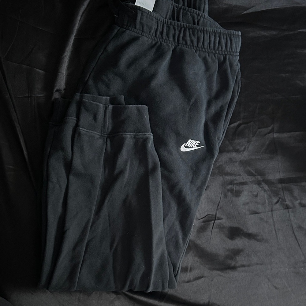 Nike Black Joggers with White Logo